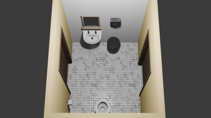 Shared Bathroom from above